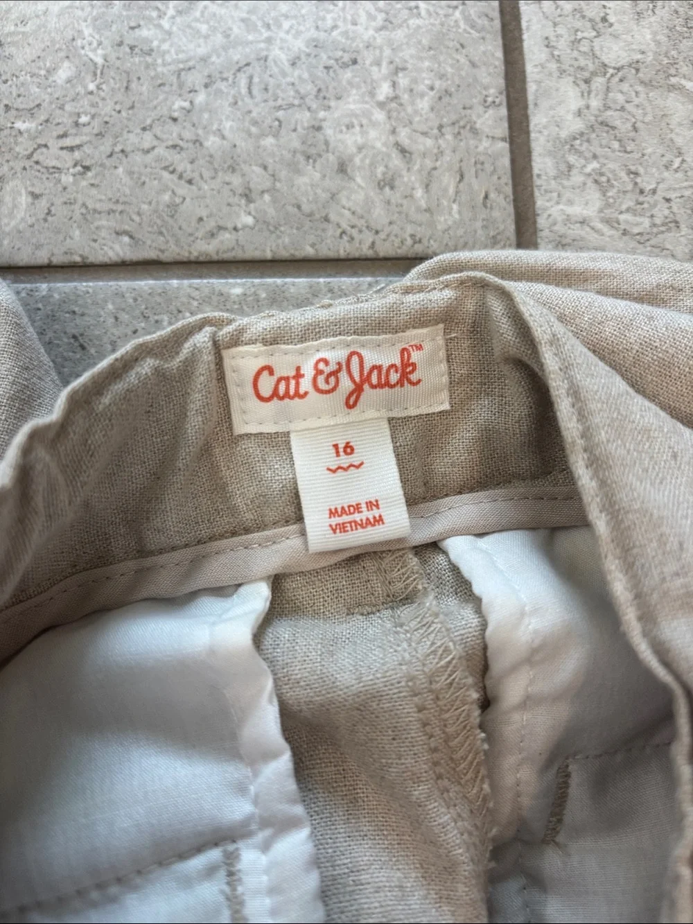 Cat & Jack Linen blend suit